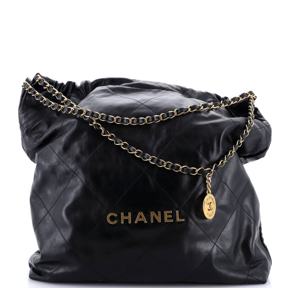 Chanel Large 22 Chain Hobo Quilted Calfskin